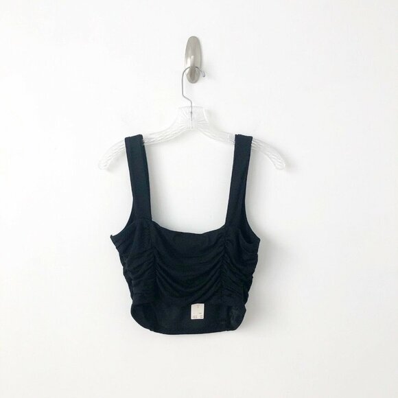 NWT Anthropologie Wide-Leg Pant Set S HTF Black Crop Top $160 Two Piece Comfy - Picture 6 of 9